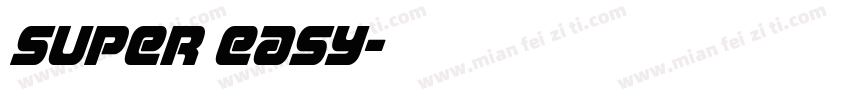 Super Easy字体转换